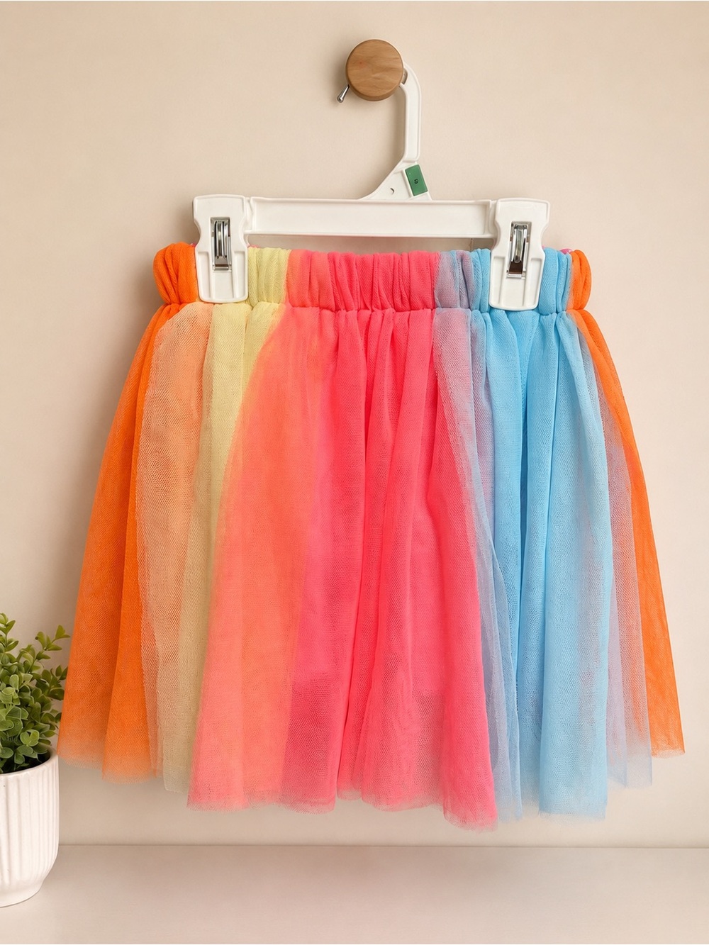 Girls Rainbow Tulle Skirt